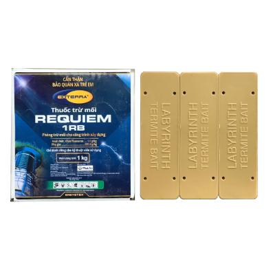 Labyrinth hộp chứa chế phẩm trừ mối sử dụng trong nhà với chế phẩm trừ mối Requiem 1RB